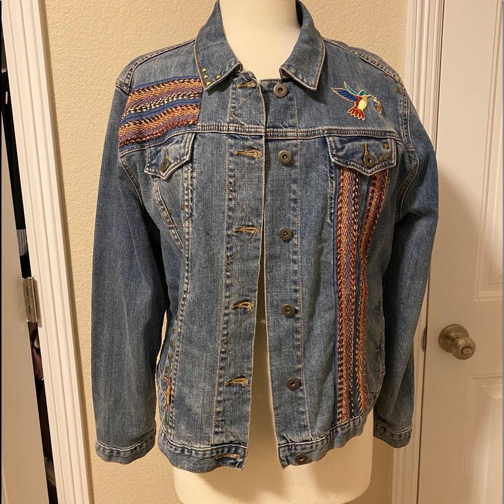 Native Decor Blue Jean Jacket